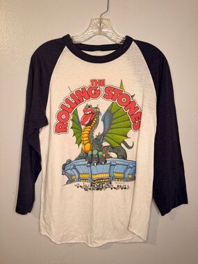 Official Vintage San Francisco The Rolling Stones  Graphic Tee in White/Black